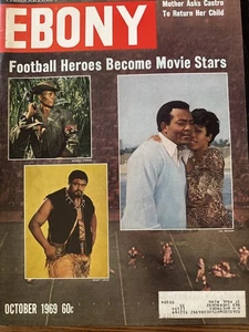 Jim Brown, Rosey Grier + Woody Strode Ebony Magazine October 1969 - Picture 1 of 8