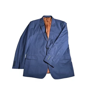 Joseph A Bank 44R Blue 100% Wool Slim Fit Blazer Sport Coat Jacket - Picture 1 of 13
