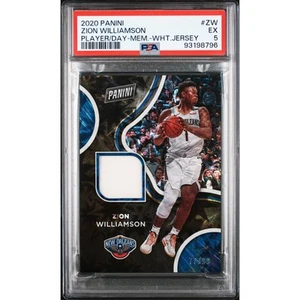 2020 Panini Player of the Day Memorabilia #ZW Zion Williamson /99 PSA 5 - Pop 1 - Picture 1 of 4