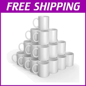 Sublimation White Ceramic Mug 36 ct - 12 oz - Picture 1 of 9