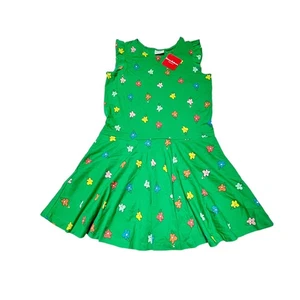 NWT Hanna Andersson Flower Ruffle Dress Size 12  - Picture 1 of 5