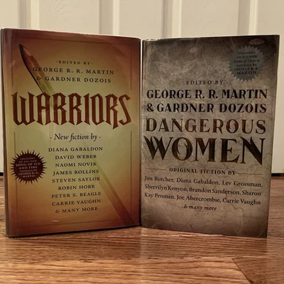 Diana Gabaldon George RR Martin Warriors (2x Signed) & Dangerous Women - 1st/1st - Image 1 of 4