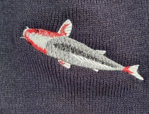 Koi Carp Embroidered Beanie Hat for Men and Women - Perfect Gift. V3 - Picture 1 of 2