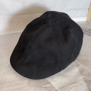 Vintage Stone Black Short Brim Hat - Newsboy Cap - Picture 1 of 3