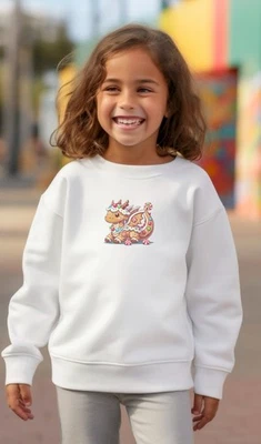 Gingerbread Dragon Christmas youth sweatshirt - Image 1 of 2