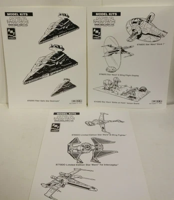 RARE 1995 Lot of 3 Black & White AMT/ERTL Star Wars Clip Art - Image 1 of 4
