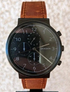 Men's Skagen Chronograph watch Ancher Black Dial SKW6359 - Picture 1 of 24