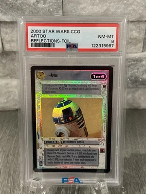 Artoo Reflections Foil 2000 Star Wars ccg R2D2 PSA 8 Low Pop RARE - Image 1 of 2