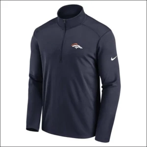 Profile Big & Tall NFL Team 1/4Zip Birdseye Poly Shirt Denver Broncos Navy 3XL - Bild 1 von 3