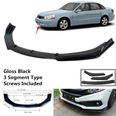 Add-on Universal Fit For Saturn L200 L300 2001-2005 Front Bumper Lip Spoiler Foto 1 de 4