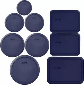 Pyrex (1) 7402-PC 6/7 Cup Blue (2) 7201-PC 4 Cup Blue (2) 7200-PC 2 Cup Blue... - Picture 1 of 1