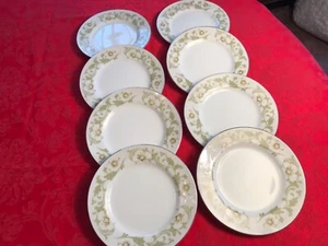 8 MIKASA Plates Bread Trousseau pattern 6 1/2 Across FREE SHIP! - Picture 1 of 5