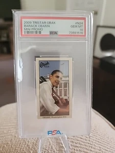 2009 Tristar Obak BARACK OBAMA Mini Promo #N24〰️Low Population PSA 🔹GEM MT 10🔹 - Picture 1 of 1