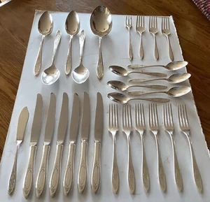 Adam 1917 Oneida Community Plate Silberauflage 29 Stück teils mit S Monogramm - Bild 1 von 4