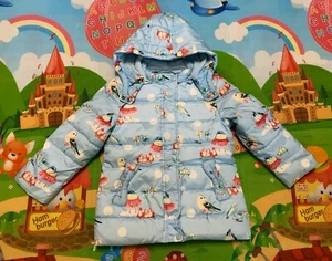 "PCORA" Blue Puffy Jacket/Coat for Little Girls, Size 120 (6-8) - Picture 1 of 4