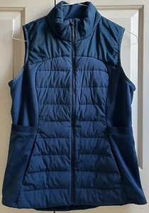 🍒LULULEMON sz 12 DOWN FOR IT ALL VEST Jacket NIGHT DIVER Teal Blue Submarine - Picture 1 of 10