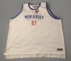 NWT Reebok HardWood Classics New Jersey Americans ABA Jersey Heavy Stitched 4XL - Picture 1 of 6
