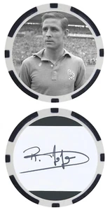 RAYMOND KOPA - FÚTBOL LEGEND - SOCCER LEGEND - POKER CHIP - ***SIGNED*** - Picture 1 of 2