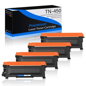 4 Stück TN450 Tonerkartusche für Brother HL-2270DW HL-2275DW HL-2280DW MFC-7860DW - Bild 1 von 14