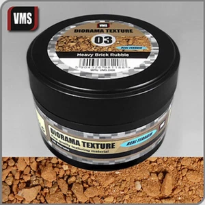 VMS #DI08 Diorama Texture No.3 ladrillo pesado escombros 100 ml - Imagen 1 de 2