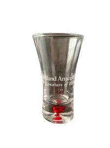 Pre Owned Holland America Line Cruise Ship Souvenir Red Bubble Shot Glass - Picture 1 of 12