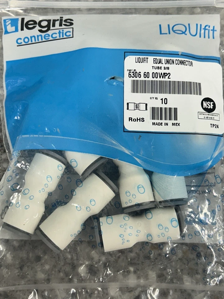 Parker LIQUIfit Union Connector - 3/8