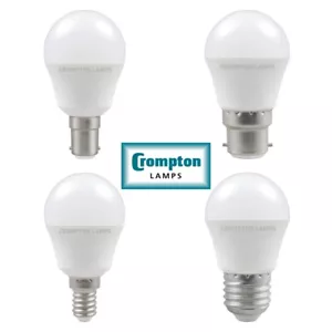 LED Round Golf Ball Light Bulb 5.5W 40W B15 SBC B22 BC E14 SES E27 ES Crompton - Picture 1 of 6