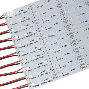 SMD 5630 Rigid Back Strip Light DC12V 1M 72leds/m 50pcs/lot Hard Bar Lighting - Picture 1 of 14