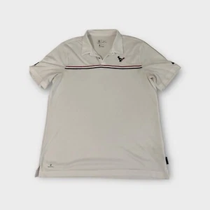 White Nike Dri-Fit Houston Texans Colordry Polo Shirt Men's Size L Large - Picture 1 of 8