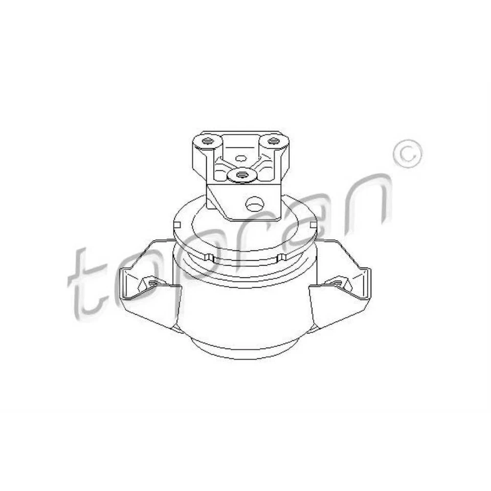 TOPRAN Soporte Motor Trasero Derecho Para VW Jetta II 19E 1G2 165 Passat - Imagen 1 de 1