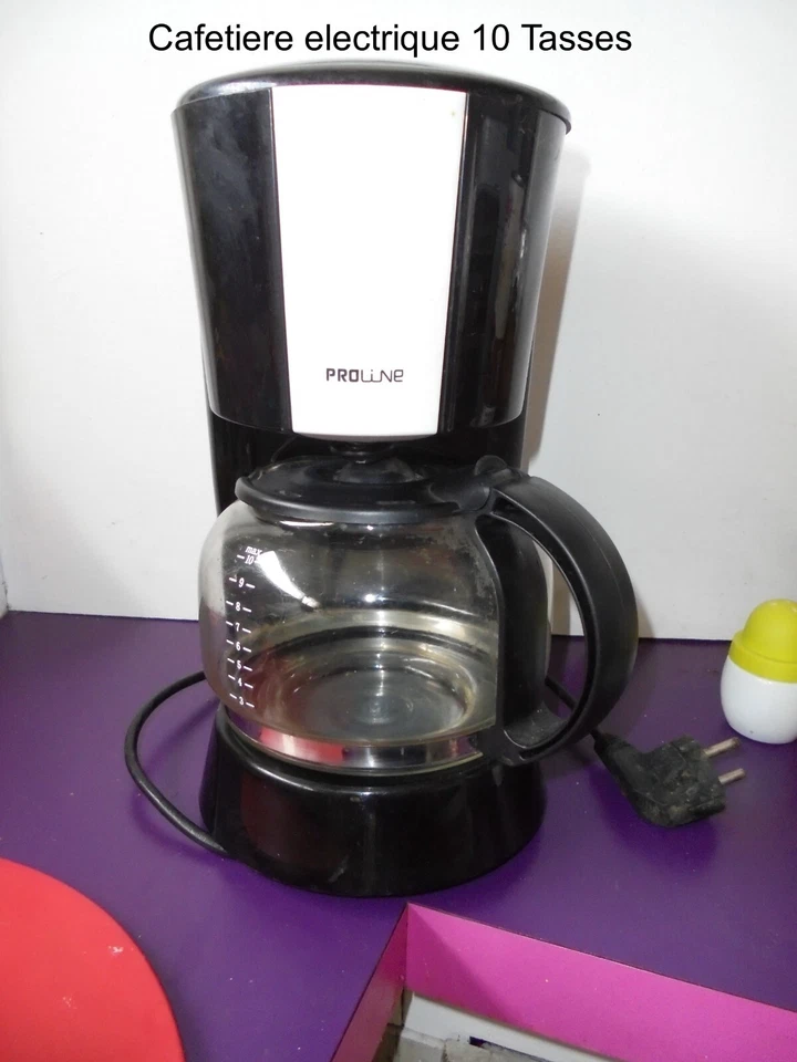 CAFETIERE A CAFE FILTRE PROLINE NOIR COMME NEUVE SERVIE 2/3 FOIS - Photo 1/4