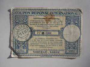 Cupón respuesta Noruega 1955 - Imagen 1 de 2