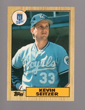 1987 Topps Traded Kevin Seitzer Baseball Card Kansas City Royals