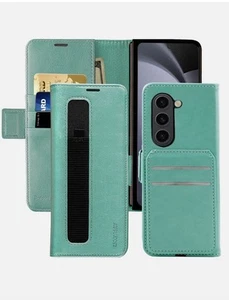 Wallet Case for Samsung Galaxy Fold 5, Mint Green - Picture 1 of 6