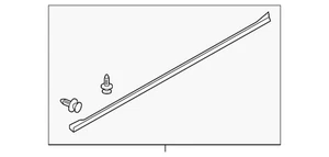 Genuine Mitsubishi Lower Weather-Strip 5725A165 - Picture 1 of 2