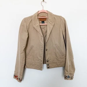 Chaqueta para mujer Y2K Lauren Ralph Lauren floral bordada talla SP Boho Western - Imagen 1 de 9