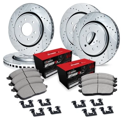 For Ford F-150 12-20 Drilled & Slotted Front & Rear Brake Kit w 5000 Pads - Изображение 1 из 2