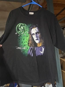 Vtg WCW Wrestling STING T-Shirt Back In Black Men's XL Double Sided EUC - Picture 1 of 22