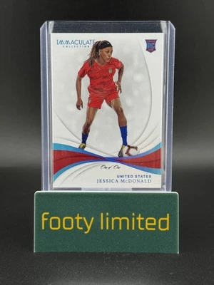 2018-19 Panini Immaculate Collection Jessica McDonald #58 Platinum 1 of 1 Rookie - Image 1 of 2