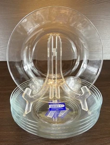 6 Neu mit Etikett Duralex Frankreich Lys Klarglas 8" Coupe Suppe Salat Schüsseln - Bild 1 von 9
