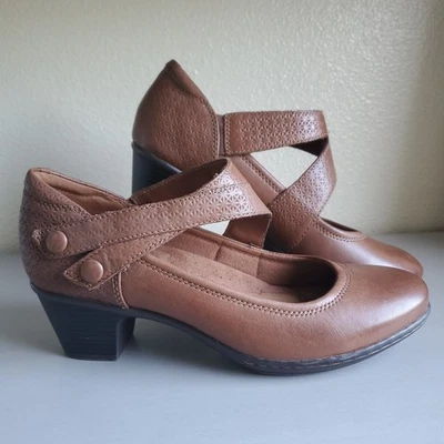 Zapatos de salón Rockport Cobb Hill de cuero asimétricos cómodos ¡Excelente estado!  Talla 9 Foto 1 de 4