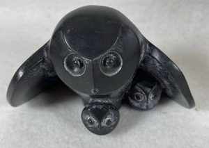 Atemberaubende Vintage Black Pearlite Grace Studio Made in Canada Eulenfamilie - Bild 1 von 7