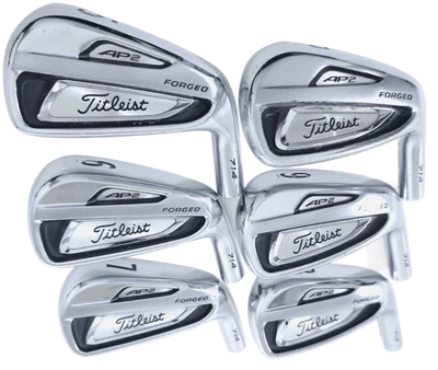 Titleist AP2 714 Irons Head Only 6-Piece 5-PW Right Handed Silver Used - Image 1 of 4