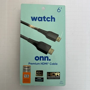 Cable HDMI Premium de Ultra Alta Velocidad Onn 6 Pies 4k - NUEVO - Imagen 1 de 7