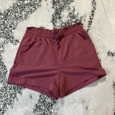 Pantalones cortos Danskin para mujer talla grande con puños dobladillo cordón cintura tirar Foto 1 de 4