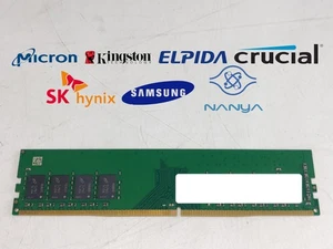 Lot of 5 Major Brand 4 GB PC4-19200 (DDR4-2400) 1Rx8 DDR4 Desktop Memory - Picture 1 of 6