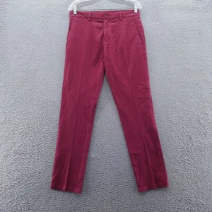 Vineyard Vines Mens Slim Chino Pants 31x32* Red Mid Rise Stretch Twill - Picture 1 of 14