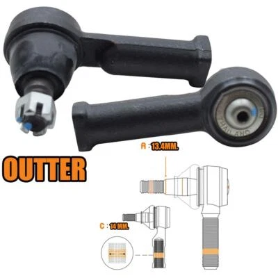 2x Extremo de varilla de amarre exterior para camioneta Mazda serie B Bravo Ute B2200 B2600 1985-1998 Foto 1 de 4