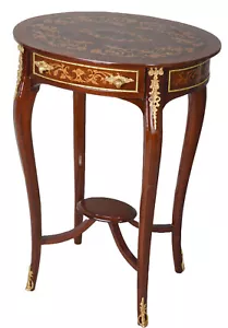 Baroque Table Solid Wood Side Table Antique Telephone Table Console Table Rococo - Picture 1 of 5