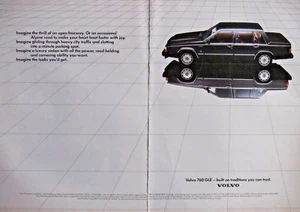 PUBLICITÉ DE PRESSE 1983 VOLVO 760 GLE - BUILT ON TRADITIONS YU CAN TRUST. - Picture 1 of 1